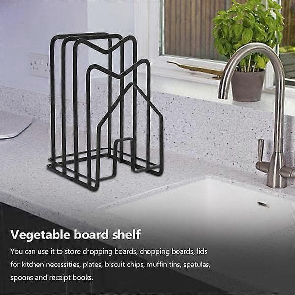 Cutting Board Rack Cutting Board Organization Rack Kitchen Countertop Pot Lid Rack Organizer