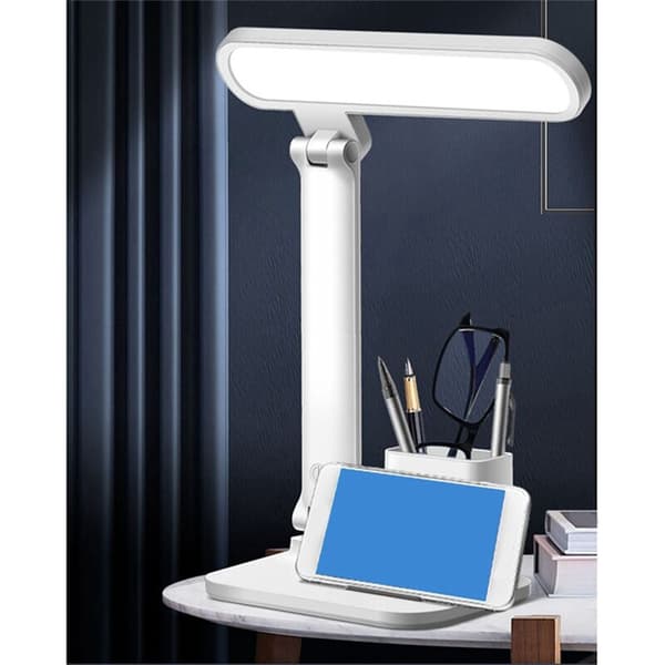 LED Øyebeskyttelse Skrivebordslampe for Studenthybel Dedikert Skolesesong USB-Lading Sammenleggbar Uten