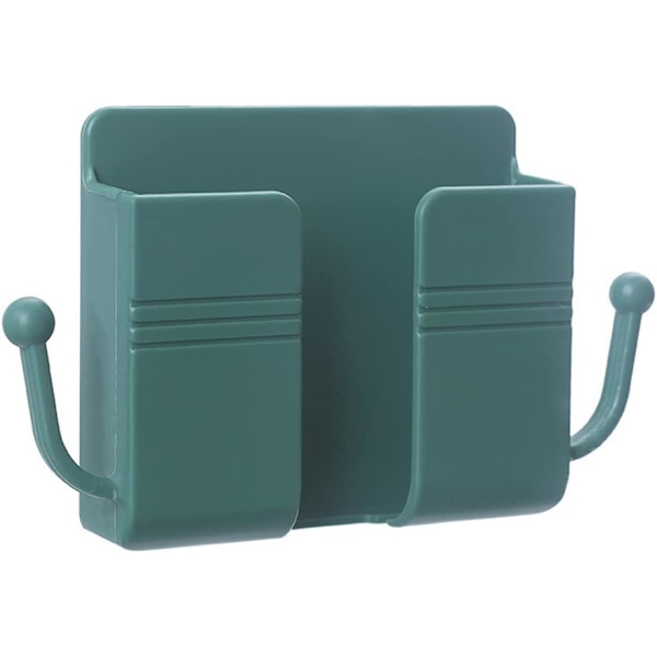 Self-adhesive storage box for remote control, mobile phone wall mount, ZQKLA