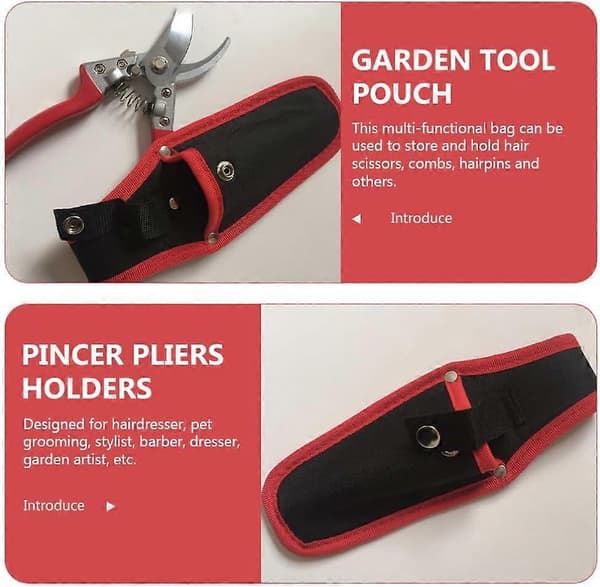 Pruner Holster Plier Pocket Plier Holder for Belt Canvas Garden Tool Pouch Protective Case Clipping Tool Guard Scissor Sheath