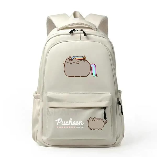 Kawaii Thick Cat Backpack Fashion Canvas Backpack for Women style 2 style 2