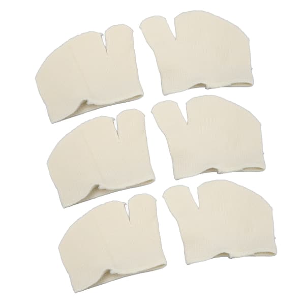 3 Pairs Front Toe Split Socks Half Flip-Flop Soft Breathable Non-Slip Split Toe Socks Milk White