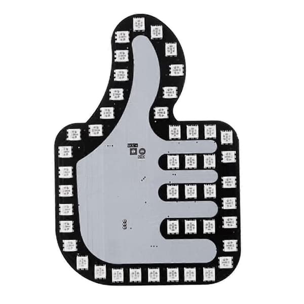 Universal Funny Bilfinger Lamp with Remote Control Good Gesture Lamp Glow Panel Sticker for Car Window Decorative
