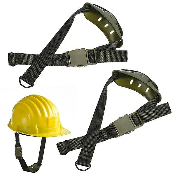 2 stk. Universal Hageremserstatning til Hjelm med Elastisk Rem til Slagtræhjelm, Som Vist