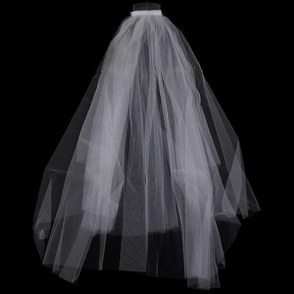 Simple Short Tulle Wedding Veil White Bridal Veil for Bride for Wedding Accessories