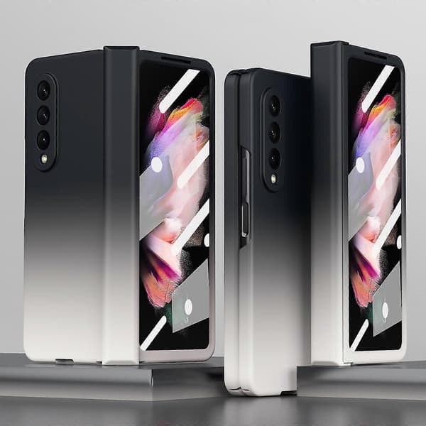 Gradient Farget Deksel Kompatibelt Med Samsung Galaxy Z Fold 3, Hardt PC Støtsikkert Beskyttelse