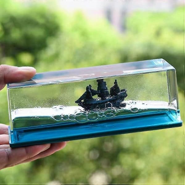 Titanic Krydstogtskib Akryl Fluid Drift Flaske Ornament - Udsøgt & Unik Gave, Synker Aldrig
