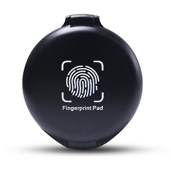 Thumbprint Fingerprint Pad Waterproof Compact Size Portable Identification Security Fingerprint Black Stamp Pad