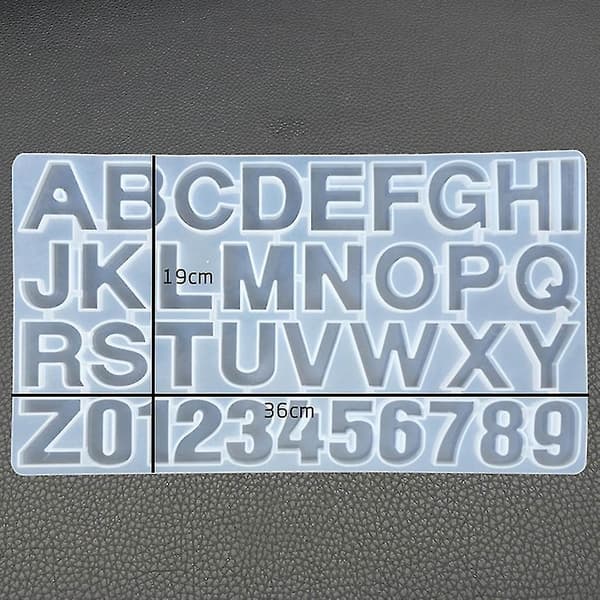 DIY Epoxyharpiks Digital Bogstavsform Dekoration Silikoneforme Håndværkstilbehør Q
