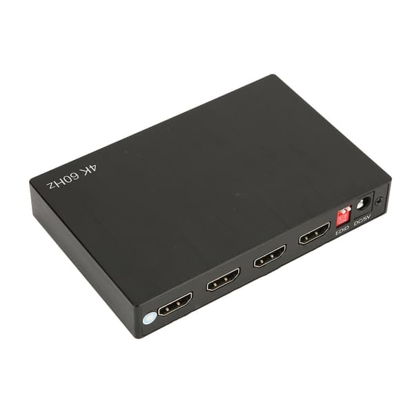 HD Multimedia Interface Switch 4K 4 in 2 out 3.5mm Optical Audio Output Video Splitter with EDID IR Remote Control 100‑240V EU Plug