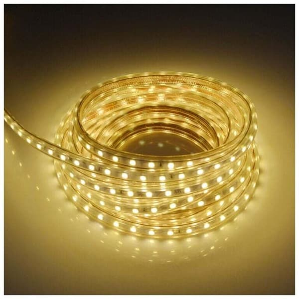 Meter LED-stripe med bryter 5050 IP65 Vanntett, Varmhvit