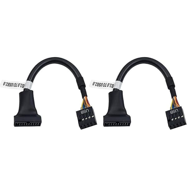 4 kpl emolevyn sovitinkaapeli, 19-nastainen USB3.0 - 9-nastainen USB2.0 naaras