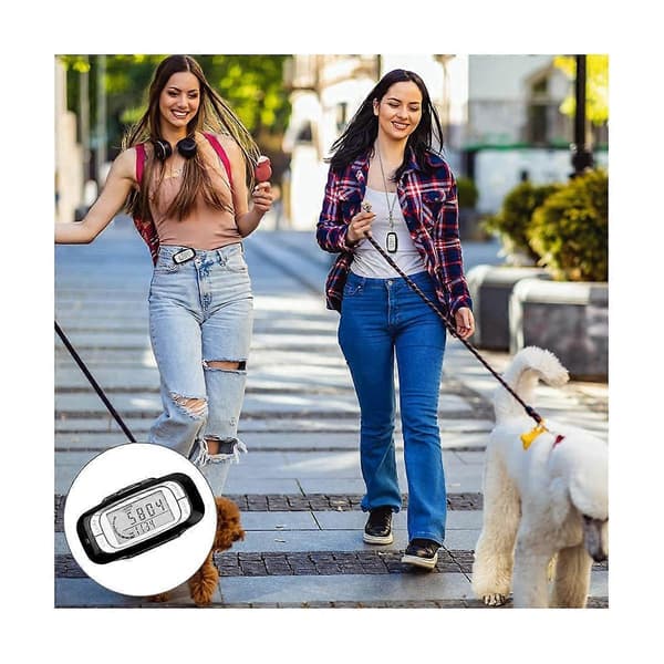 Pedometer for walking, screen pedometer with clip and lanyard Simple pedometer for walking Accurate 3