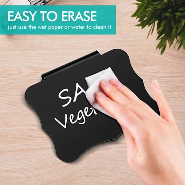 8 Pcs Basket Clips Labels Replaceable Chalkboard Labels Container Clips Labels for Supermarket Sales Pantry Organization