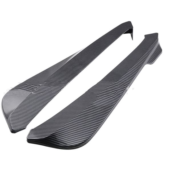 2 stk. bil bageste kofanger læbe spoiler diffusor splitter canard beskyttelse skinnende, bil udvendigt tilbehør