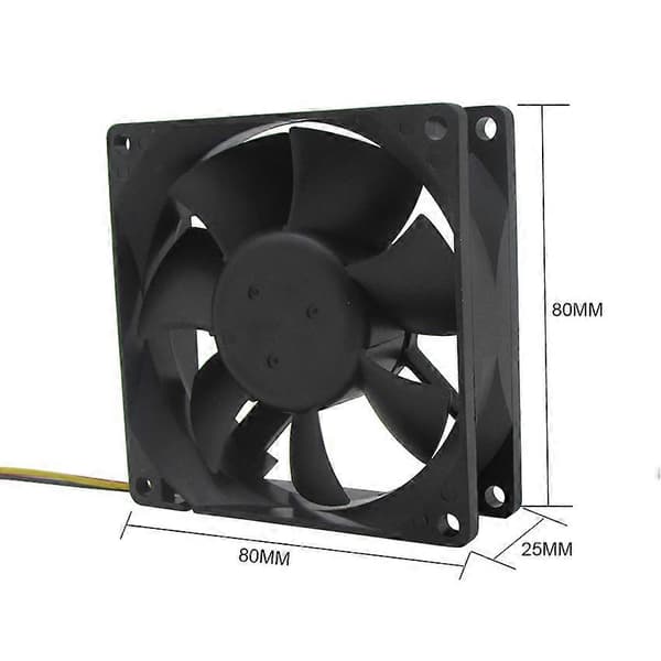 24V 80mm 8cm Køleventilator 80X80X25 mm 8025 PC Computer Kabinet Ventilator DIY Router GPU CPU Køleventilator