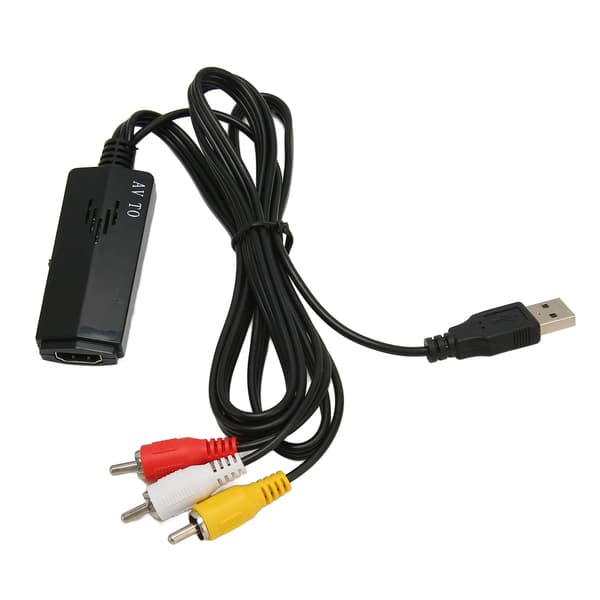 RCA til HD Multimedia Interface-konverter Understøtter 1080P USB-strømforsyning AV til HD Multimedia Interface-adapter