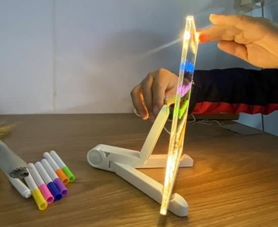 LED-piirustustaulu / Ilmoitustaulu - Yövalo