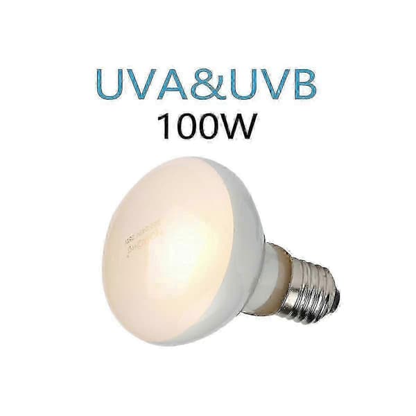 4-pak 100W krybdyr UVB UVA varmelampe til sollys-lignende lys amfibier
