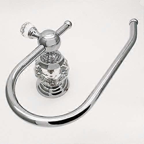 Crystal Series Toiletpapirholder i messing, poleret krom