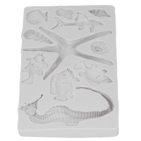 Silikoneform Grå DIY Søpindsvin Søhest Form Genanvendelig Non Stick Elastisk Silikone Kage Chokolade Isbit Fondant Form