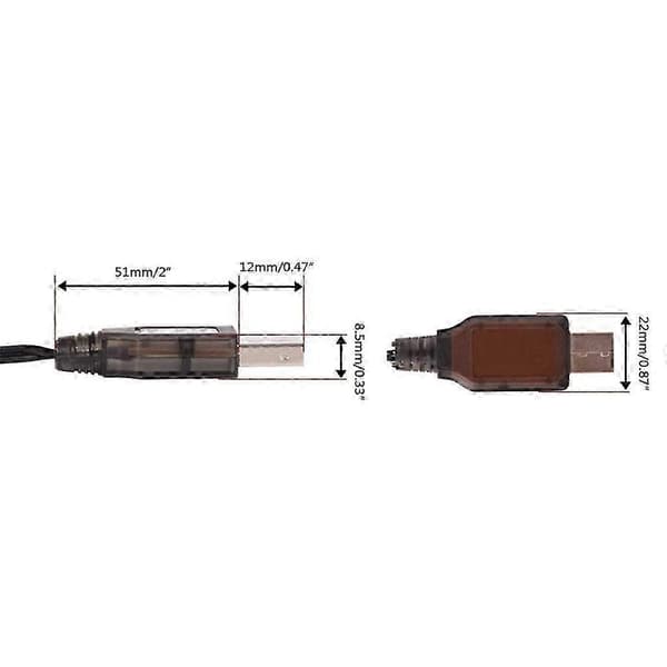 7.4V SM4P Omvendt Oplader 4-pins Lithium Batteri USB Omvendt Opladningskabel