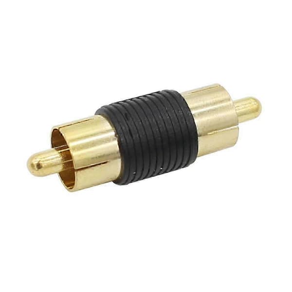 RCA-adapter 6 RCA hun til hun-koblinger + 6 RCA han til han-koblinger forgyldte adaptere til RCA-kabelforlængelser