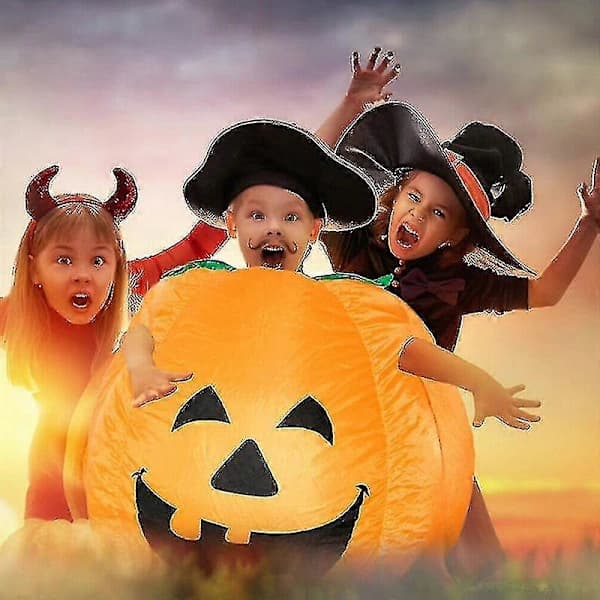 Uppblåsbar pumpa Halloween-dräkt för vuxna cosplayfester