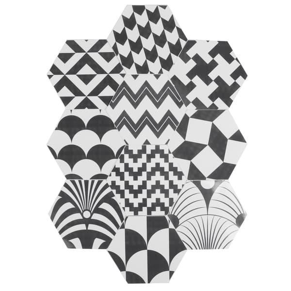 10 Pcs Waterproof Tile Stickers Durable Wall Decals for Home and Bathroom