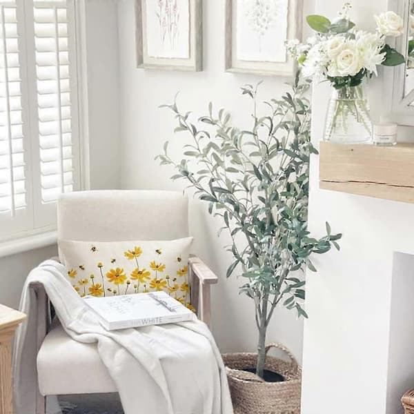 Örngott Daisy Bee Dekoration Solrosblomma Örngott