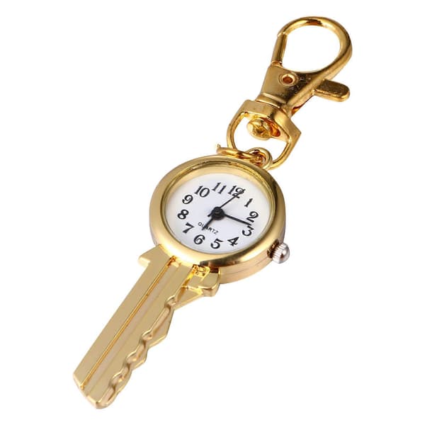 Vintage Quartz Watch Keyring, Practical and Elegant Accessory for Handbags