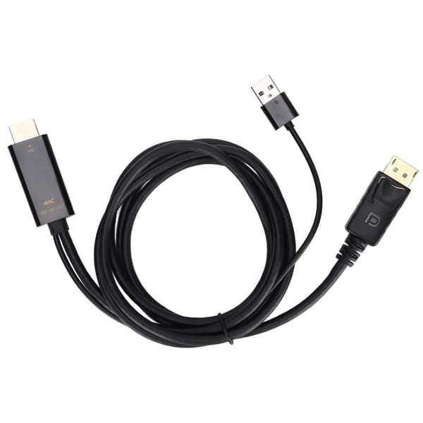 HD Multimedia Interface til Displayport-konverterkabel 4K han til hun forlængerkabel til PS4 PC