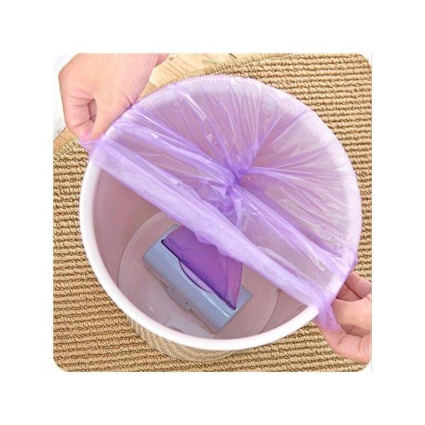 Practical Wall Mounted Plastic Bag, Storage Container, Organizer, Holder, Trash Can