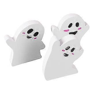 Spøgelsesbordsskilt Sæt med 3 Søde Halloween-dekorationer til hjemmefest, hyldevisning