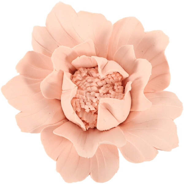 Ceramic Wall Decor with Flowers, Handmade Home Decoration
