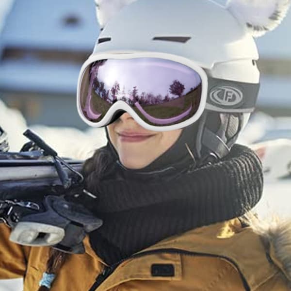 Dobbeltlags antidugg skibriller, vintersportsutstyr