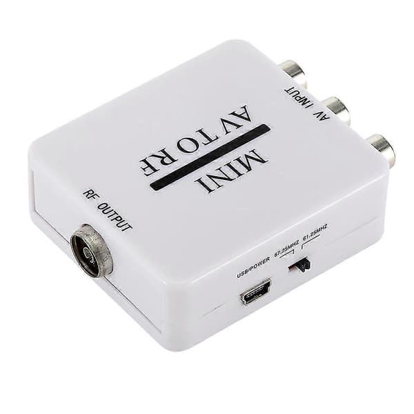 AV til RF-omformer med RF 67,25 MHz 61,25 MHz frekvens for TV VHS DVD