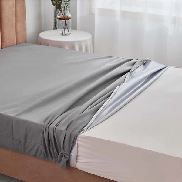 6-sidigt skydd Vattentätt lakan GRÅ 150CMX200CMX30CM grå 150cmX200cmX30cm