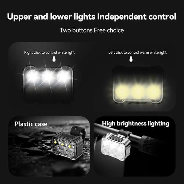 Rechargeable Bicycle Front and Rear Bike Light for Bicycle Lanterns MTB Headlight