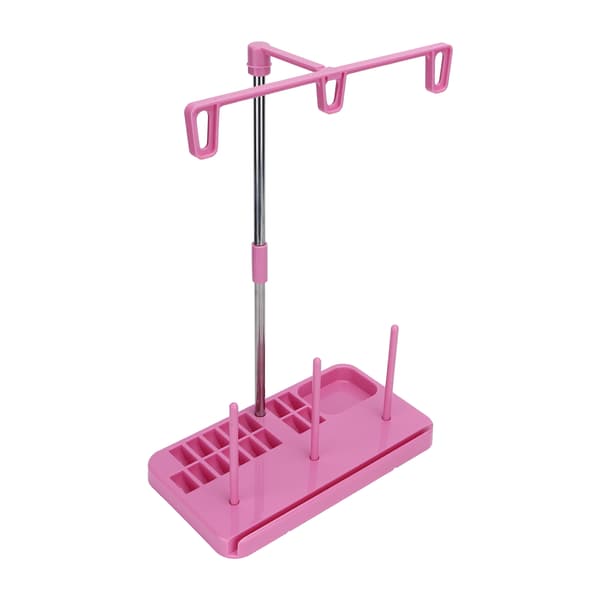 Thread Stand 3 Spools Holder Easy Wright Household Sewing Machine Tool for Quilting DIY Pink