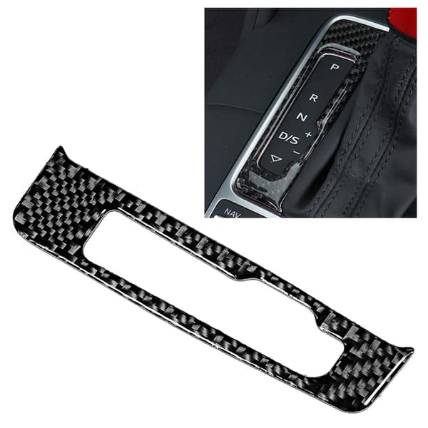 Gear Panel Frame Trim Carbon Fiber Decor Sticker Fits for Audi A3 8V 2014-2019