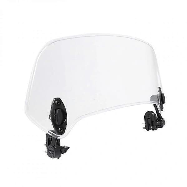 Large Transparent Motorcycle Windshield Universal Fit Windscreen Clear Shield Protective Wind Deflector for Motorcycle Scooter