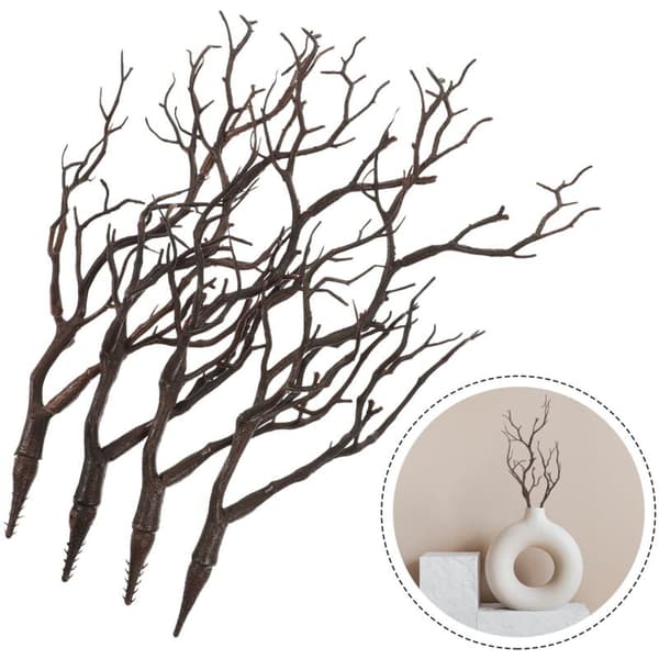4-pack Artificial Dried Antler Tree Branches for Plant Decoration