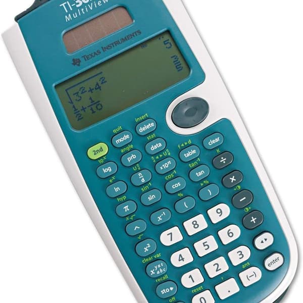 Vetenskaplig multi-view-kalkylator, 16-bitars, 4-trådig, batteri/solenergi,