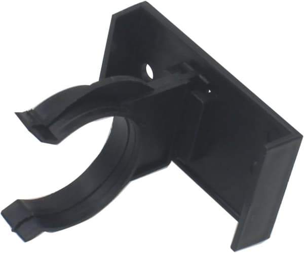 Sokkelklemmer, 12 stk. sorte, til skabsben 2,6-2,8 cm diameter