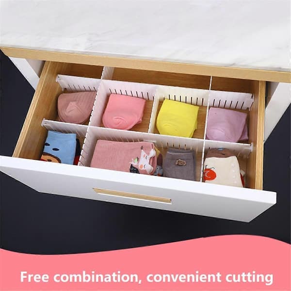 Dustproof Panel Suitable for Finishing Shelves with Various Small Items Adjustable Drawer Sorting Box with Fastening Buckle A