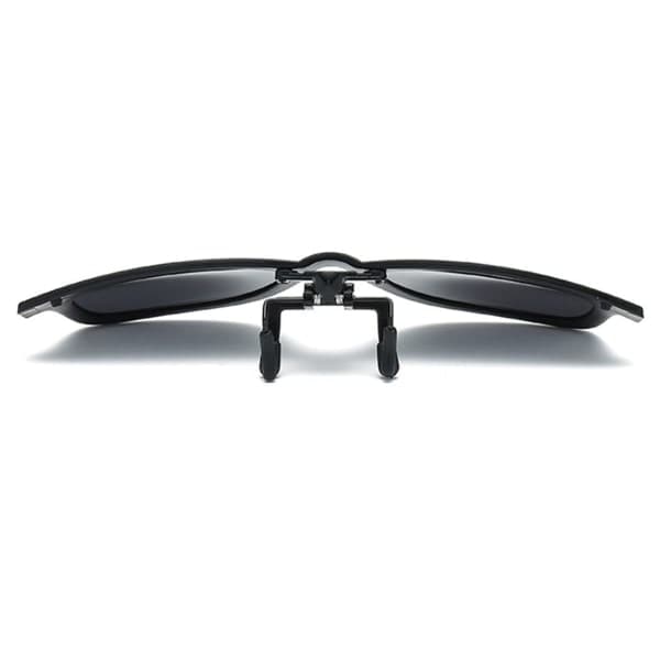 Clip-on Wayfarer solbriller sorte - Fastgøres til eksisterende briller sorte