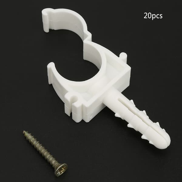 U-shaped Pipe Clamp Water Pipe Fixed Clips Support Holder with Screws (25mm)