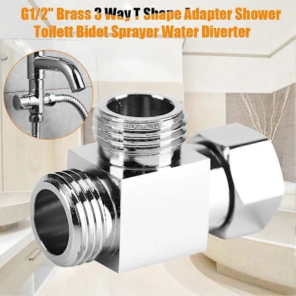 G1/2  \" Kraftig bruseadapter, omskifter, bruseomskifter, til hjemmet