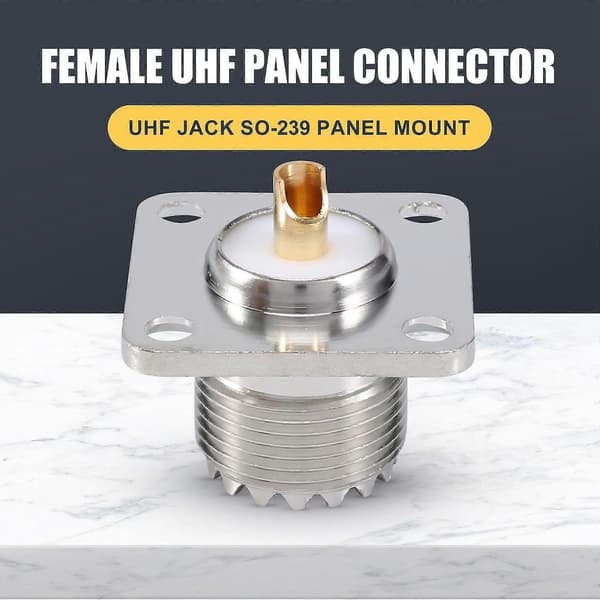 UHF Hona So239 Panelchassimontering Fläns Däckmontering Lödkolv RF-kontakt